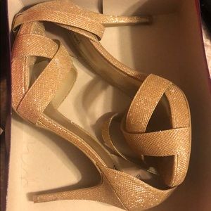 Shimmery Gold Heels